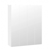 Шкаф для одежды Порто 580 с 4 зеркальными дверями (Белый Жемчуг)